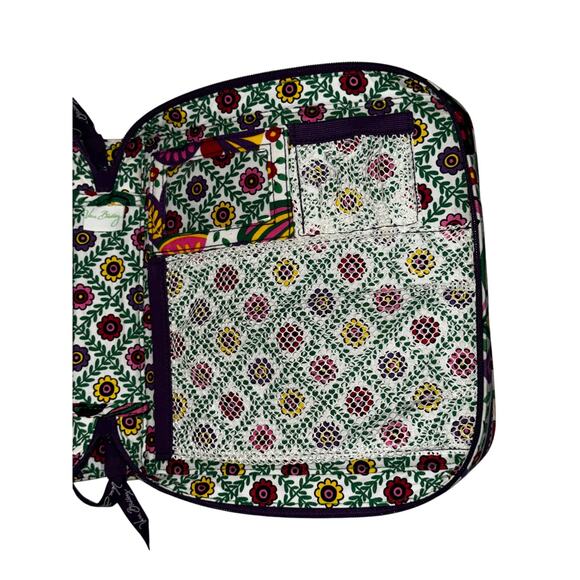NWOT Vera Bradley Tech Organizer Viva La Vera Print Bright Colorful Floral Tote - Picture 6 of 6